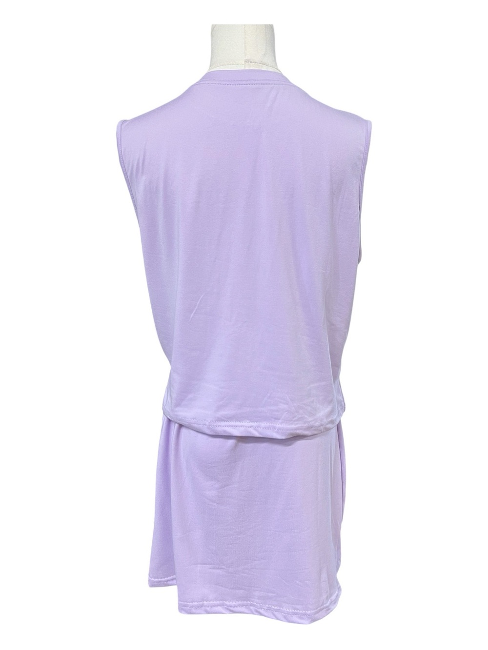 NWOT Lavender 2-Piece Sleeveless Top & Skirt Set | Size L - Picture 6 of 9